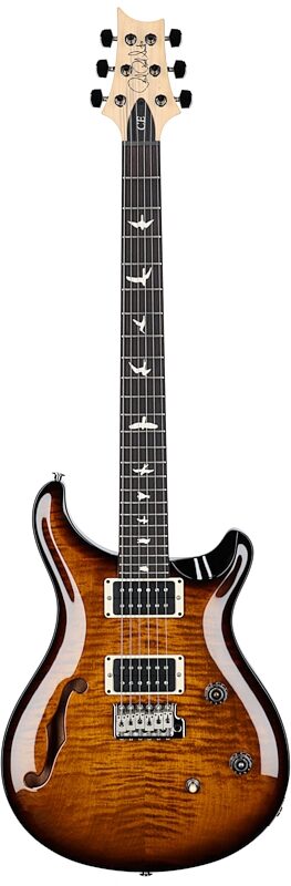 open zoom image for PRS Paul Reed Smith CE 24 Semi-Hollowbody Electric Guitar (with Gig Bag), Black Amber, Open Box (Very Good), Full Straight Front