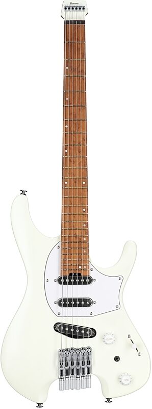 open zoom image for Ibanez ICHI10 Ichika Signature Electric Guitar (with Gig Bag), White, Full Straight Front