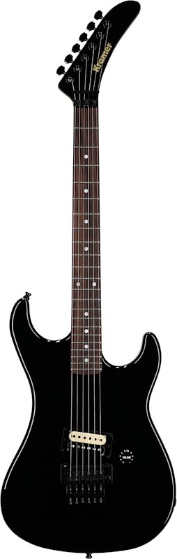 open zoom image for Kramer 1983 Baretta Reissue Electric Guitar (with Hard Case), Ebony, Rosewood Fretboard, Open Box (Very Good), Full Straight Front