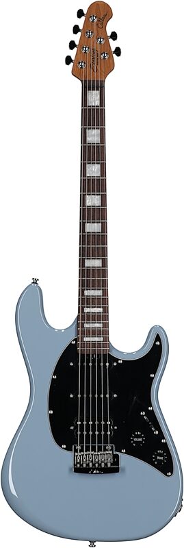 open zoom image for Sterling by Music Man Cutlass CT50 Plus Electric Guitar, Aqua Grey, Rosewood Fretboard, Open Box (Very Good), Full Straight Front