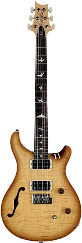 open zoom image for PRS Paul Reed Smith CE 24 Semi-Hollowbody Electric Guitar (with Gig Bag), Vintage Natural, Full Straight Front