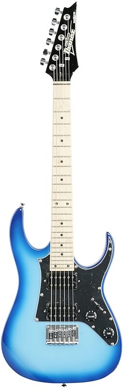 open zoom image for Ibanez GRGM21M Mikro Electric Guitar, Blue Burst, Full Straight Front