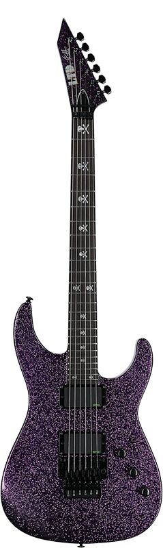 open zoom image for ESP LTD KH-602 Kirk Hammett Signature Electric Guitar (with Case), Purple Sparkle, Open Box (Very Good), Full Straight Front
