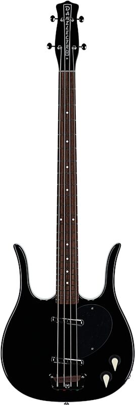 open zoom image for Danelectro Longhorn Electric Bass, Black, Full Straight Front