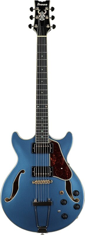 open zoom image for Ibanez Artcore Expressionist AMH90 Electric Guitar, Prussian Blue, Full Straight Front