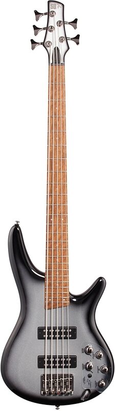 open zoom image for Ibanez SR305E Electric Bass, 5-String, Silver Sunburst, Full Straight Front