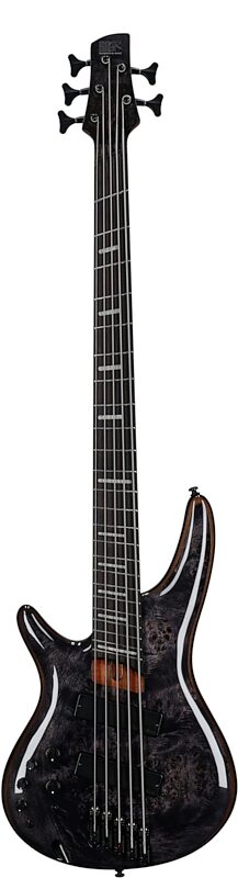 open zoom image for Ibanez SRMS805L Multi-scale Electric Bass, 5-String (Left-Handed), Deep Twilight, Full Straight Front