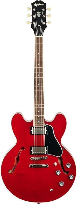 open zoom image for Epiphone ES-335 Electric Guitar, Cherry, Full Straight Front