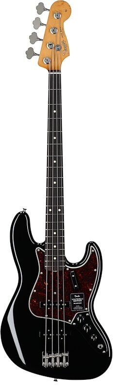 open zoom image for Fender Vintera II '60s Jazz Electric Bass, Rosewood Fingerboard (with Gig Bag), Black, Full Straight Front