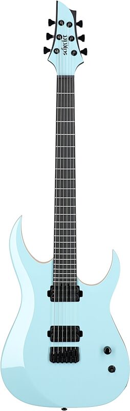 open zoom image for Schecter John Browne Tao-6 Electric Guitar, Azure, Open Box (Very Good), Full Straight Front