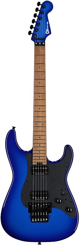 open zoom image for Charvel Pro-Mod So-Cal Style 1 HH FR Electric Guitar, Chameleon Blue Burst, Full Straight Front