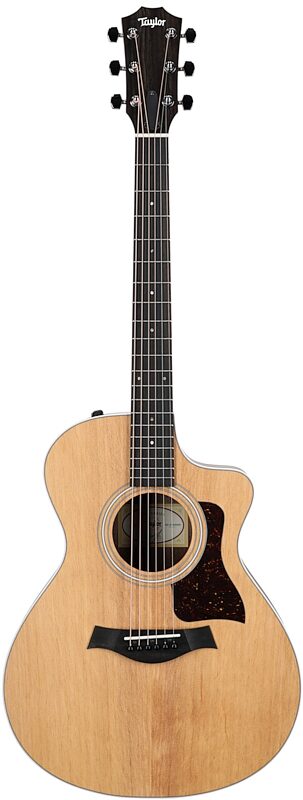open zoom image for Taylor 212ce-v2 Grand Concert Acoustic-Electric Guitar (with Gig Bag), New, Full Straight Front