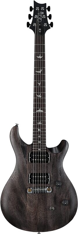 open zoom image for PRS Paul Reed Smith SE CE24 Standard Stoptail Electric Guitar (with Gig Bag), Satin Charcoal, Full Straight Front