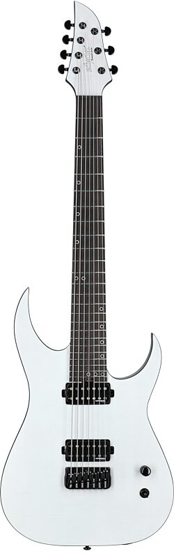 open zoom image for Schecter Keith Merrow KM7 MKIII Legacy Electric Guitar, 7-String, Tri-White Satin, Full Straight Front
