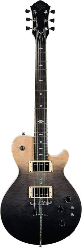 open zoom image for Michael Kelly Patriot Instinct SB Mod Shop Duncan Slim Body Electric Guitar, Partial Eclipse, Full Straight Front