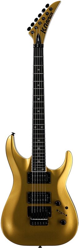 open zoom image for Kramer 50th Anniversary SM-1 HH Electric Guitar (with Gig Bag), Gold, Full Straight Front