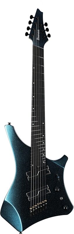 open zoom image for Ibanez Alpha Series A527 Electric Guitar, 7-String (with Gig Bag), Nebula Shift, Full Straight Front