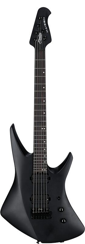 open zoom image for Sterling by Music Man Kaizen Electric Guitar, Stealth Black, Rosewood Fretboard, Full Straight Front
