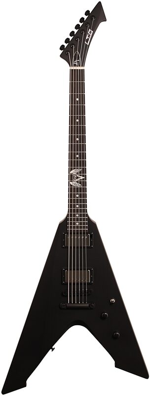 open zoom image for ESP LTD Hetfield Vulture Electric Guitar (with Case), Satin Black, Full Straight Front