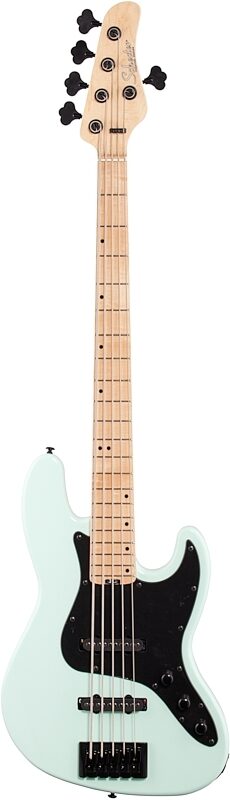 open zoom image for Schecter J5 Electric Bass, Seafoam Green, Full Straight Front