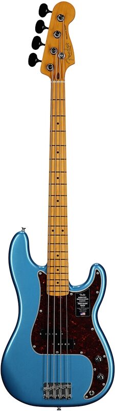 open zoom image for Fender American Professional Classic Precision Electric Bass, Maple Fingerboard (with Gig Bag), Lake Placid Blue, Full Straight Front