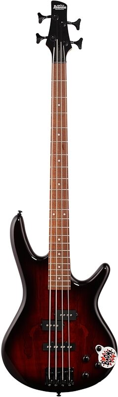 open zoom image for Ibanez GSR200M Electric Bass, Charcoal Brown, Full Straight Front