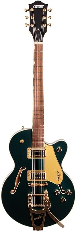 open zoom image for Gretsch G-5655TG Electromatic Center Block Jr Single-Cut Electric Guitar, Cadillac Green, Full Straight Front
