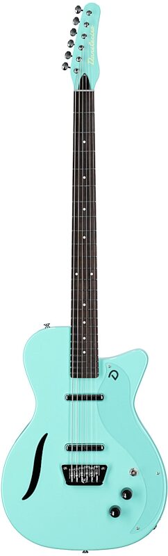open zoom image for Danelectro 56 Vintage Baritone Electric Guitar, Dark Aqua, Full Straight Front
