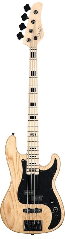 open zoom image for Schecter Justin Beck V Anniversary Electric Bass, Gloss Natural, Full Straight Front