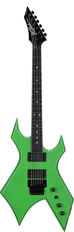 open zoom image for B.C. Rich Warlock Legacy Floyd Rose Electric Guitar, Green Pearl, Open Box (Good), Full Straight Front