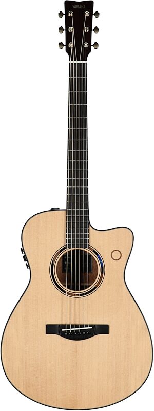open zoom image for Yamaha TAS3 C TransAcoustic Cutaway Acoustic-Electric Guitar (with Gig Bag), Natural, Full Straight Front
