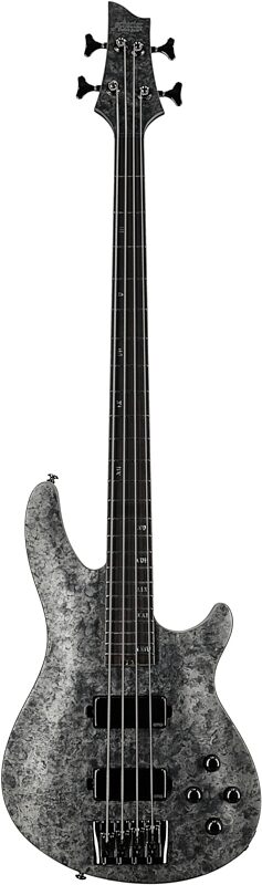 open zoom image for Schecter MVP C-4 Bass Guitar, Black Reign, Full Straight Front