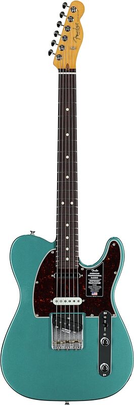 open zoom image for Fender American Pro Classic Hotshot Telecaster Electric Guitar, Rosewood Fingerboard (with Gig Bag), Sherwood Green, Open Box (Very Good), Full Straight Front