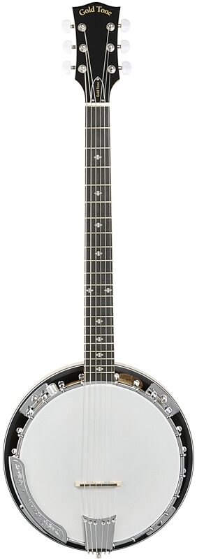 open zoom image for Gold Tone GT-500 Banjitar Deluxe 6-String Banjo, Open Box (Good), Full Straight Front