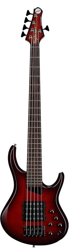 open zoom image for MTD Kingston Super 5 Electric Bass, 5-String (with Laurel Fingerboard), Doctor Brown's Burst, Full Straight Front