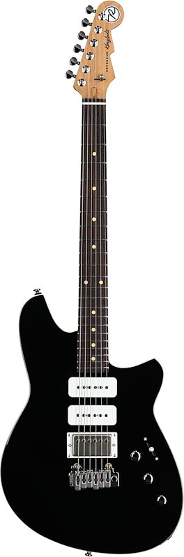 open zoom image for Reverend Kingbolt H290 Electric Guitar, Midnight Black, Full Straight Front