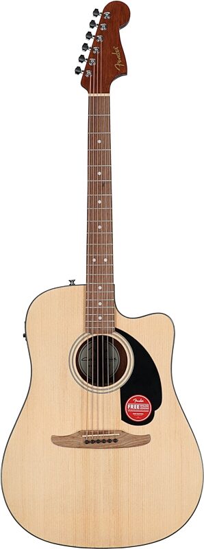open zoom image for Fender California Standard Redondo CE Dreadnought Acoustic-Electric Guitar, Natural, Full Straight Front