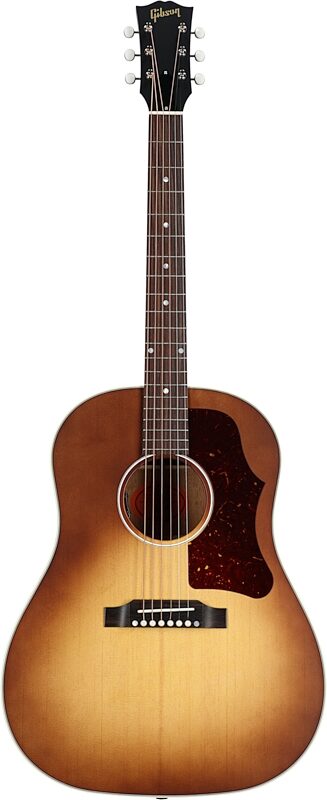 open zoom image for Gibson J-45 '50s Faded Acoustic-Electric Guitar (with Case), Faded Vintage Sunburst, Full Straight Front