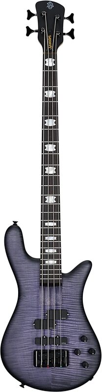 open zoom image for Spector Euro4 LX Bolt-On Bass Guitar (with Gig Bag), Nightshade Matte, Full Straight Front