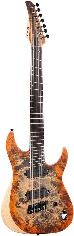 open zoom image for Schecter Reaper 7MS Electric Guitar, 7-String, Inferno Burst, Full Straight Front