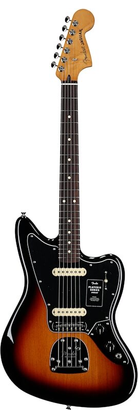 open zoom image for Fender Player II Jaguar Electric Guitar, with Rosewood Fingerboard, 3-Color Sunburst, Full Straight Front