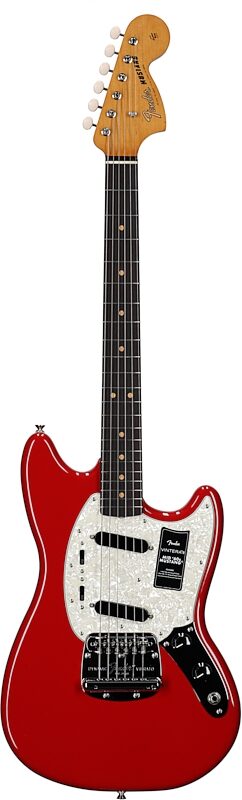 open zoom image for Fender Vintera III Mid 60s Mustang Electric Guitar (with Gig Bag), Dakota Red, Rosewood Fretboard, Full Straight Front