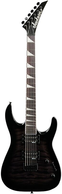 open zoom image for Jackson JS Dinky JS32Q DKAHT Electric Guitar, Transparent Blackburst, Full Straight Front