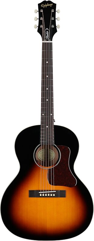 open zoom image for Epiphone Blues King Studio Parlor Acoustic-Electric Guitar (with Gig Bag), Dark Burst, Open Box (Very Good), Full Straight Front