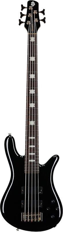 open zoom image for Spector Icon NS-5 Bolt-On Electric Bass, Black Gloss, Full Straight Front