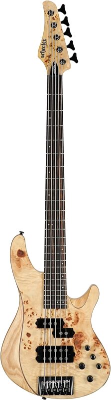 open zoom image for Schecter Reaper-5 Electric Bass, 5-String, Natural Satin, Full Straight Front