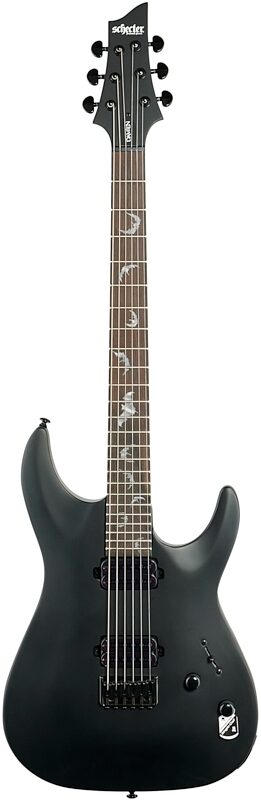 open zoom image for Schecter Damien-6 Electric Guitar, Satin Black, Full Straight Front