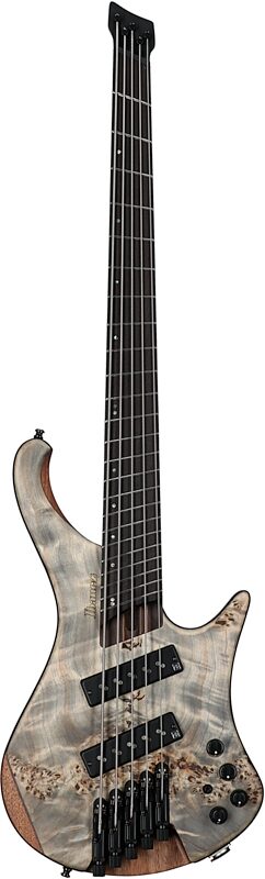 open zoom image for Ibanez EHB1505MS Bass Guitar, 5-String (with Gig Bag), Black Ice Flat, Full Straight Front