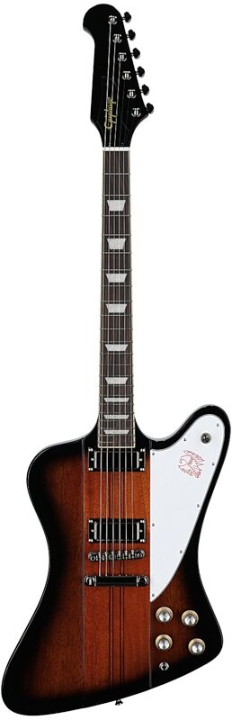 open zoom image for Epiphone Inspired by Gibson Firebird Electric Guitar, Vintage Sunburst, Full Straight Front