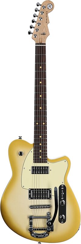 open zoom image for Reverend Flatroc Electric Guitar, Venetian Pearl, Rosewood Fretboard, Full Straight Front